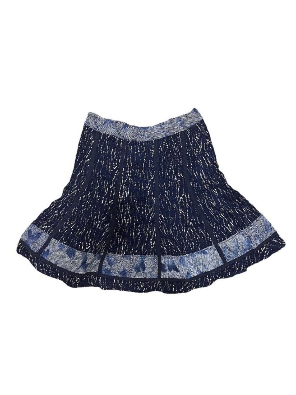 Skirt Women's PM Petite Medium 10-12 Floral Navy DETAILS